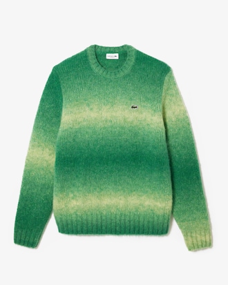 Men's Ombré Effect Alpaca Wool Sweater