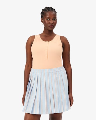 Slim Fit Ribbed Cotton Tank Top