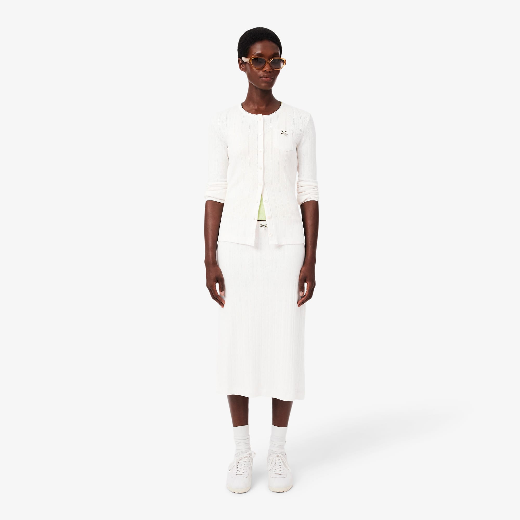 Lacoste Cotton Midi Skirt