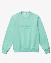 Women&rsquo;s Loose Fit Crew Neck Embroidered Fleece Sweatshirt