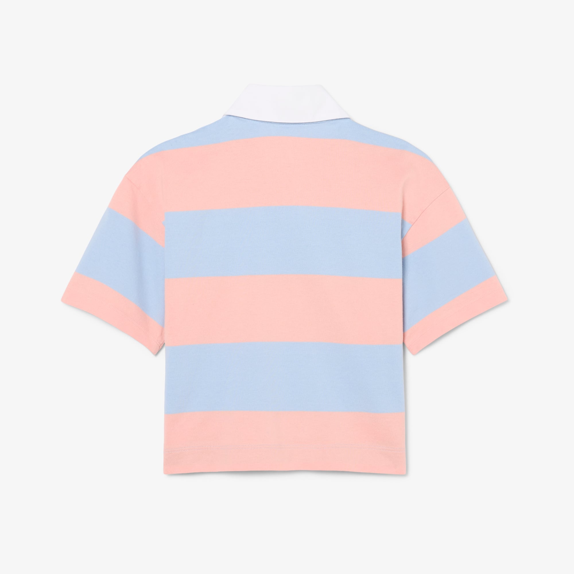 Oversized Striped Cotton Rugby Polo