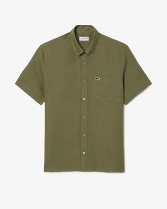 Men's Short Sleeve Linen Shirt  