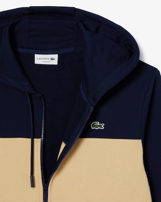 Sweatshirt homme color-block zipp&eacute; avec capuche