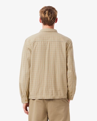 Men's Oversized Heavy Cotton Plaid Overshirt