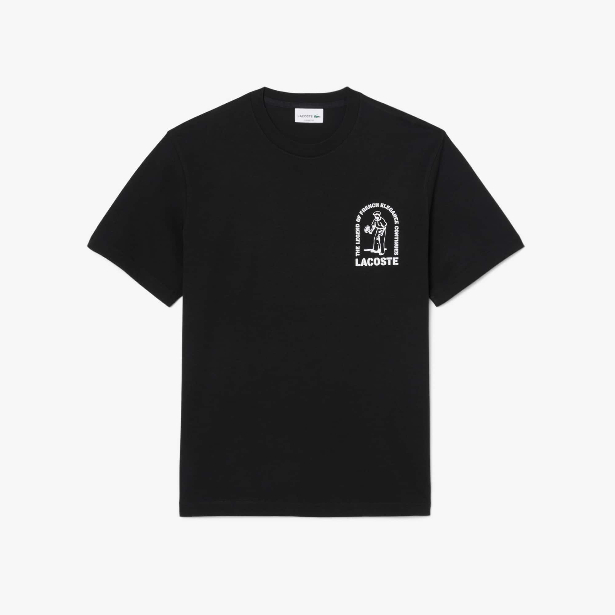 Printed Cotton T-Shirt - Organic Cotton - New In 2026 | Lacoste Printed Cotton T-Shirt - Organic Cotton - New In 2026 | Lacoste