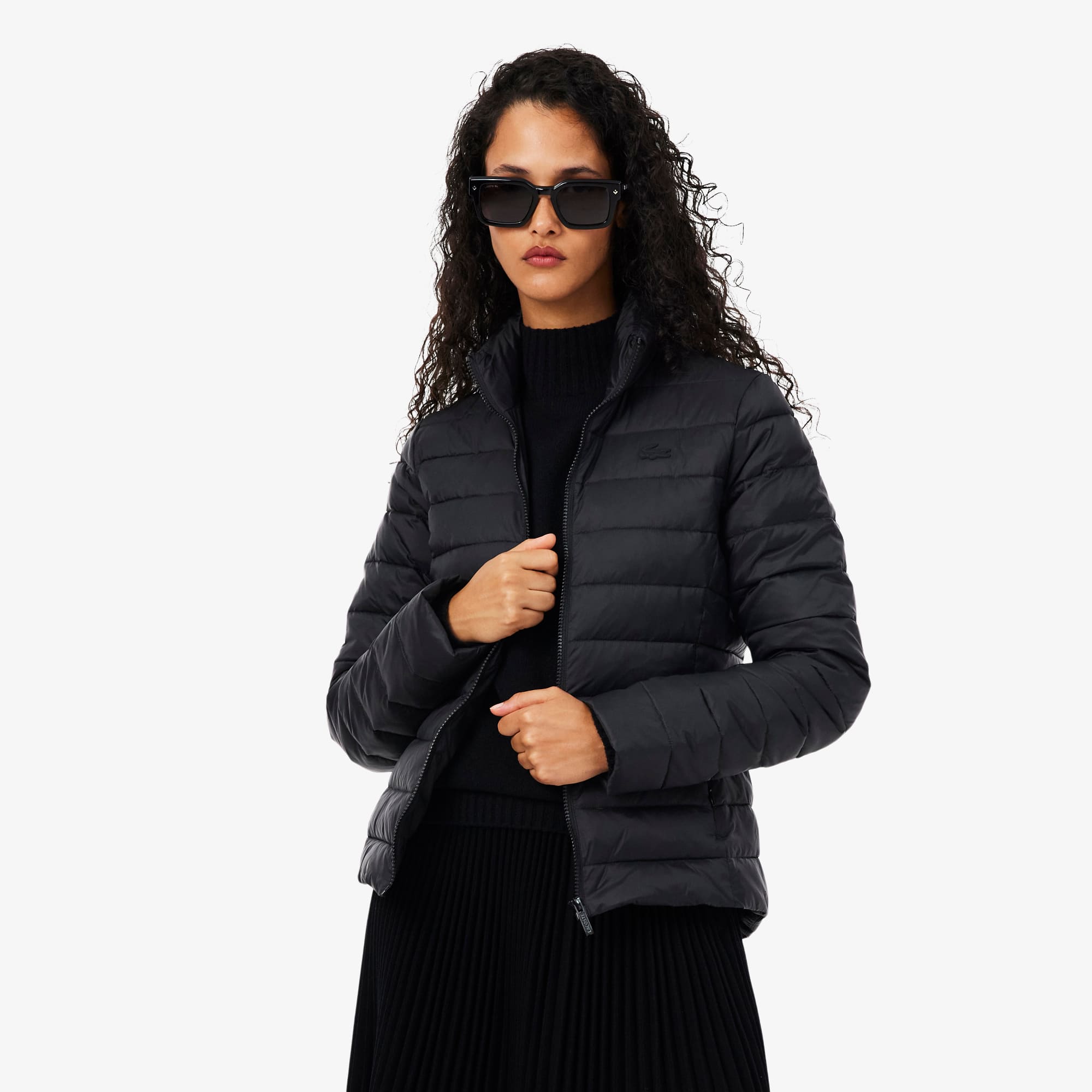 Water-Repellent Quilted Puffed Jacket