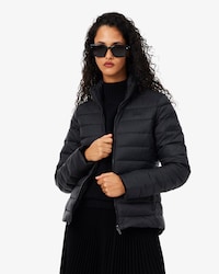 Water-Repellent Quilted Puffed Jacket