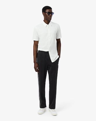 Trim Accent Piqu&eacute; Sweatpants