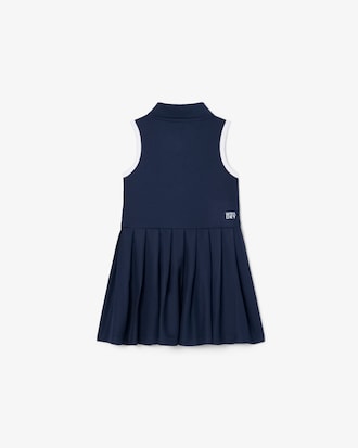 Sleeveless Petit Piqu&eacute; Dress