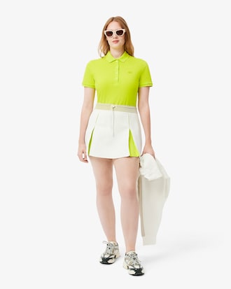 Women's L.12.D Slim Fit Stretch Mini Piqué Polo