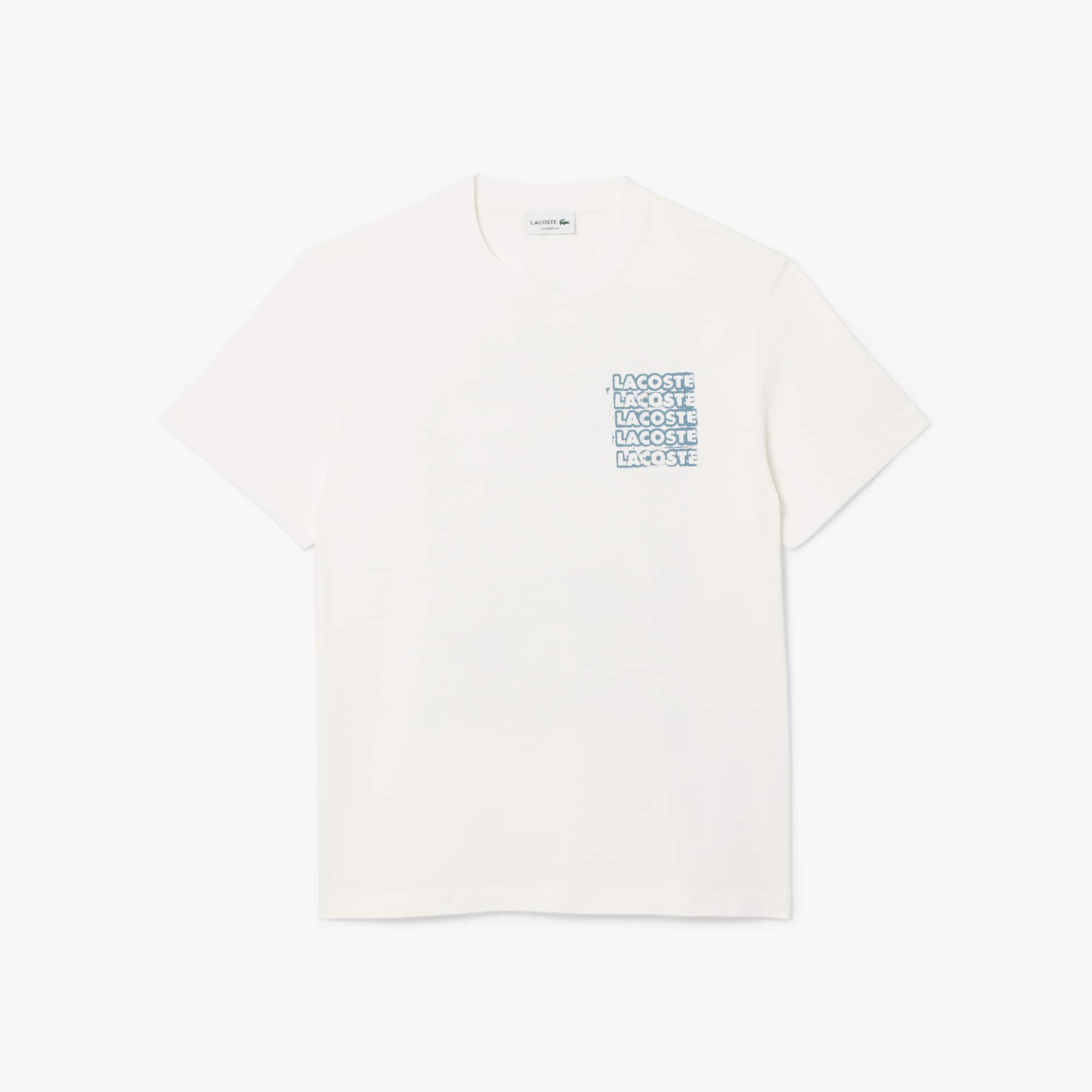 Men's Cotton Jersey Graphic T-Shirt - T-shirts - New In 2026 | Lacoste
