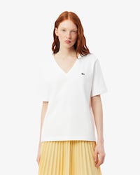 Women's Relaxed Fit Soft Cotton V-Neck T-Shirt