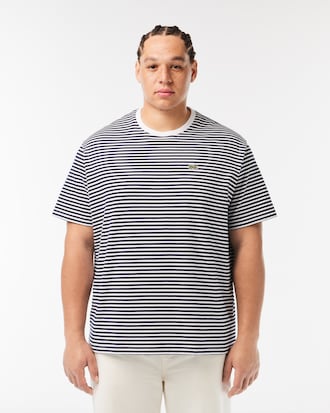 Men's Striped Heavy Cotton T-Shirt