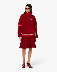 Runway Oversized Velour Maxi Dress