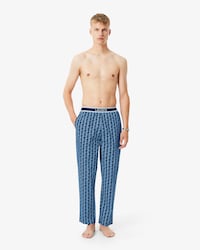 Men's Monogram Poplin Pajama Pants