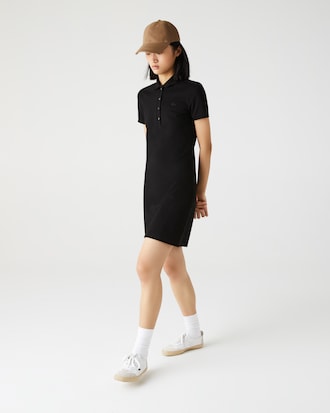 Women's Slim Fit Stretch Mini Piqué Polo Dress