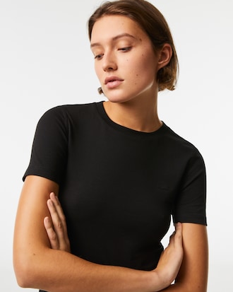 Women’s Crew Neck Cotton Blend T-Shirt