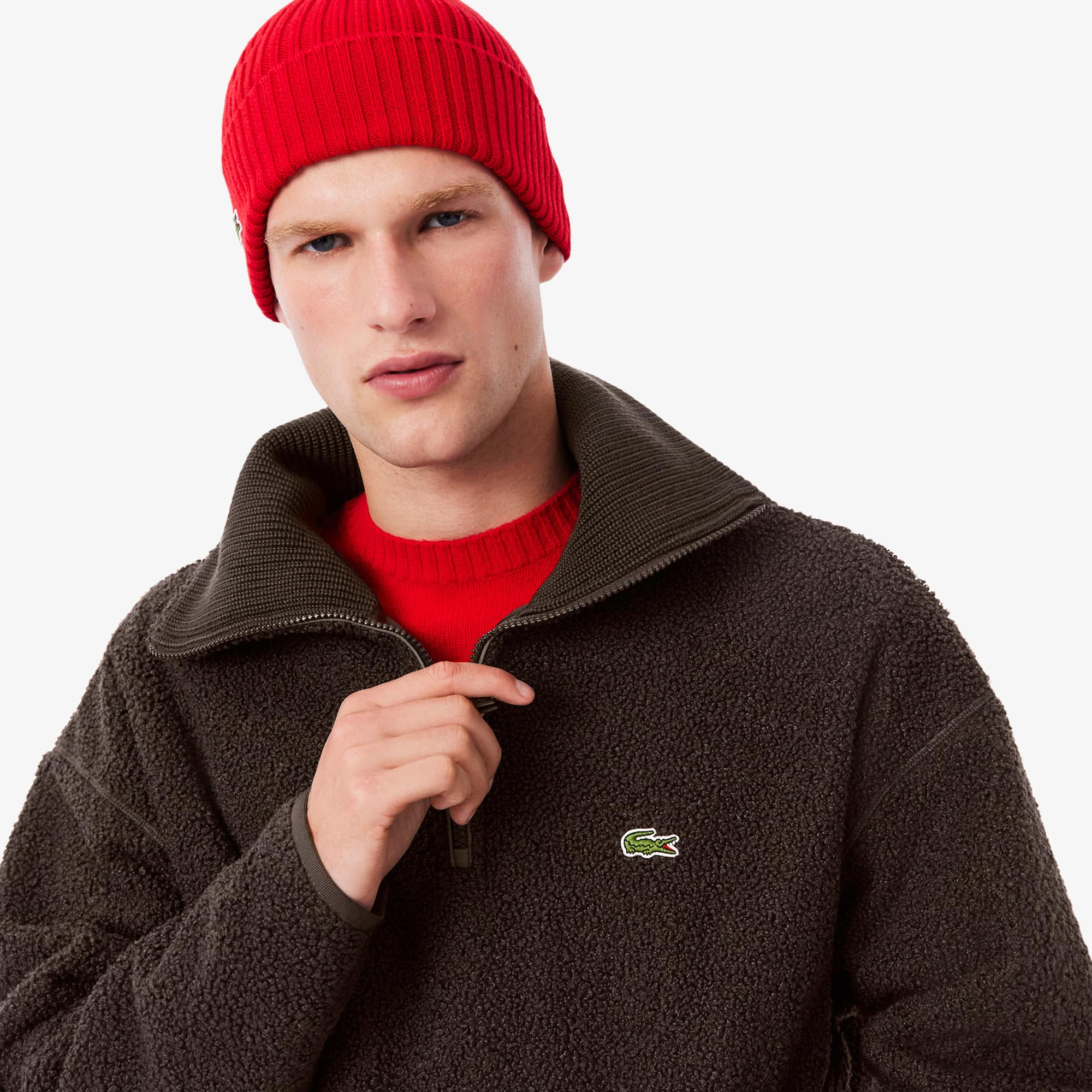 Men's Zip-Up Polar Fleece Sweatshirt - Sweaters & Sweatshirts