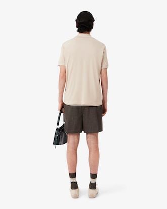 Runway Tailored Wool Bermuda Shorts