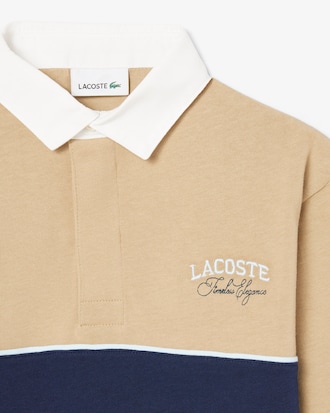 Long Sleeved Striped Rugby Polo Shirt