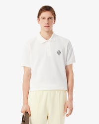 Classic Fit Badge Accent Piqué Polo Shirt