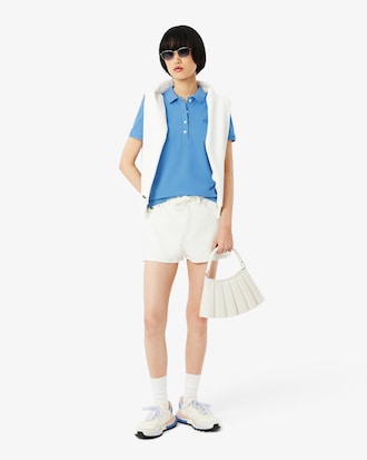 Women's L.12.D Slim Fit Stretch Mini Piqu&eacute; Polo
