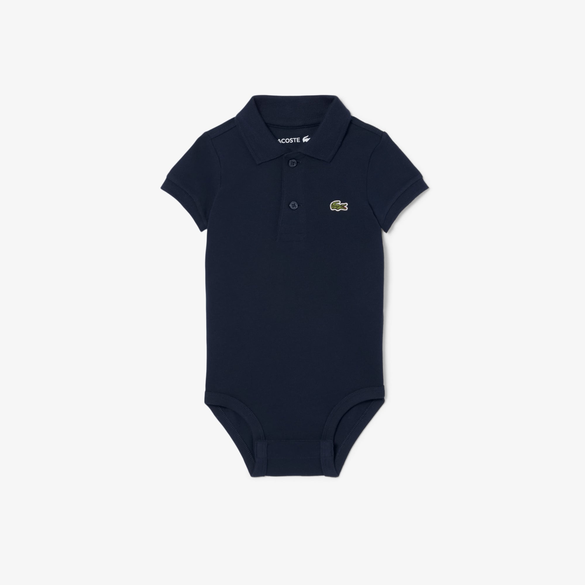 Lacoste Babies' Petit Piqué Onesie - 6m In Blue