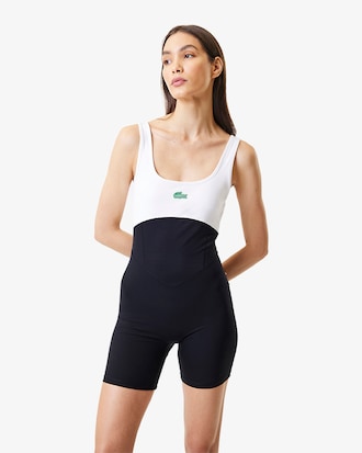 Women's Lacoste x Bandier All Motion Coloblock 6" Bodysuit