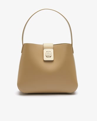 Women's Amelia Metal Clasp Leather Bag