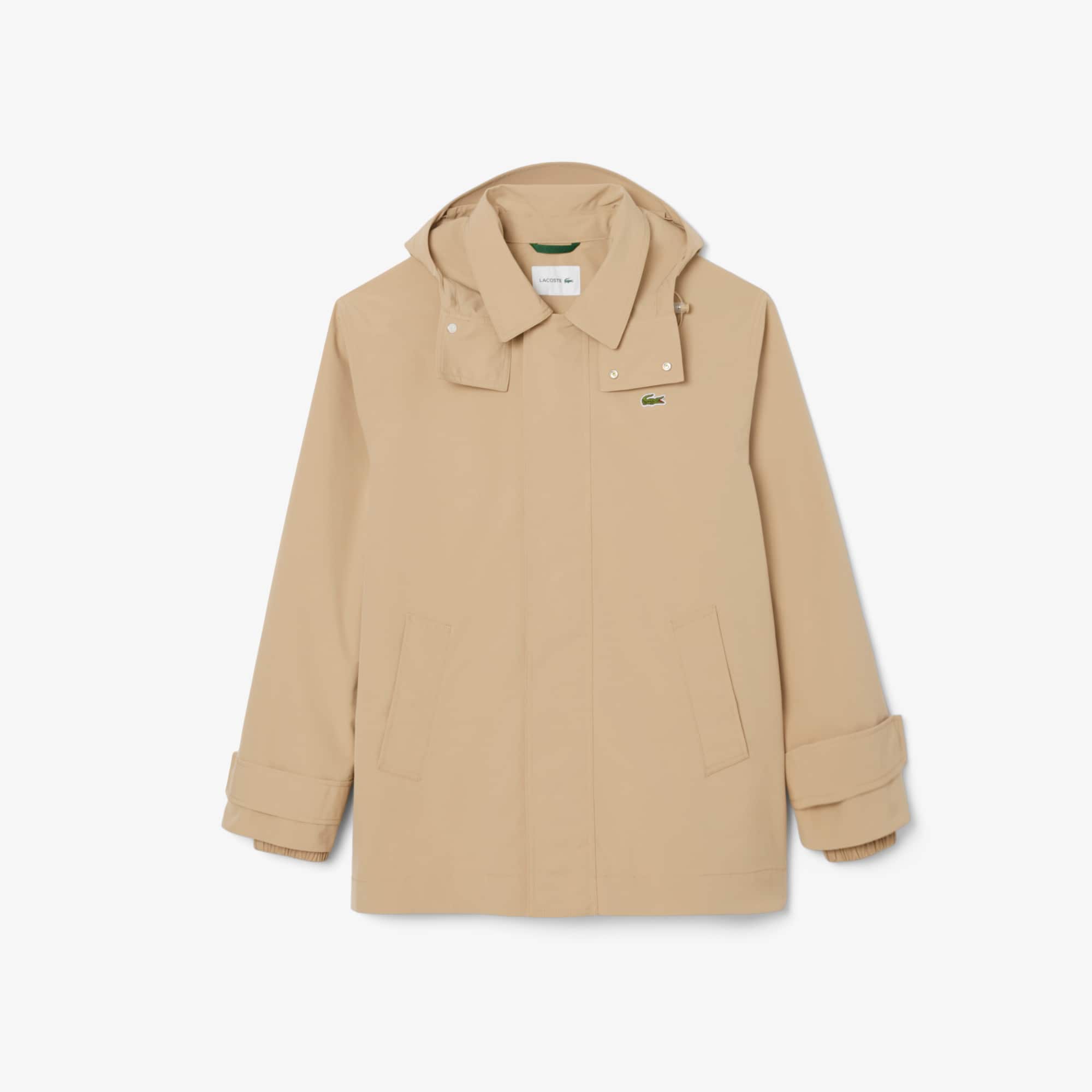 Men's Mid-Length Water-Repellent Hooded Parka - Jackets & Coats