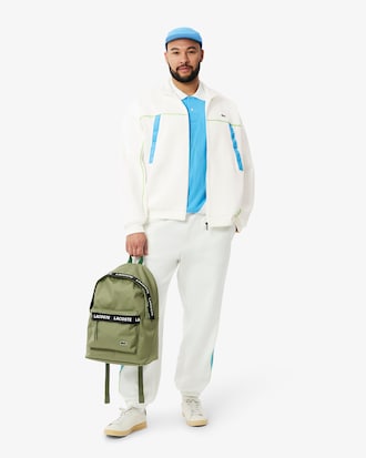 Men's Loose Fit Zip-Up Piqué Sweatshirt