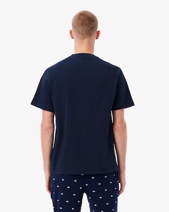 Men's Crocodile Print Cotton Undershirt