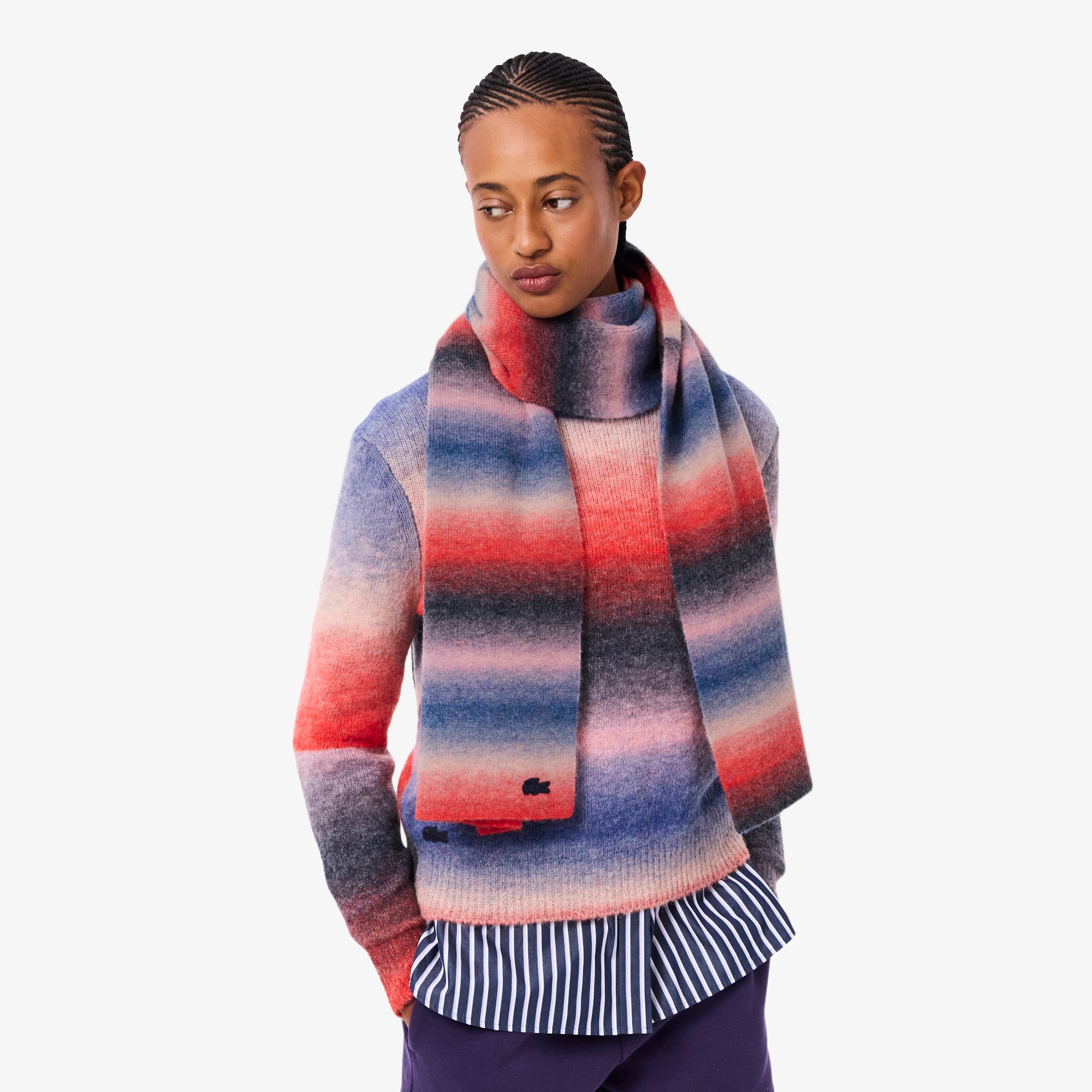 Women's Wool Blend Ombré Scarf