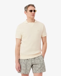 Polo De Algod&oacute;n De Encaje De Corte Regular