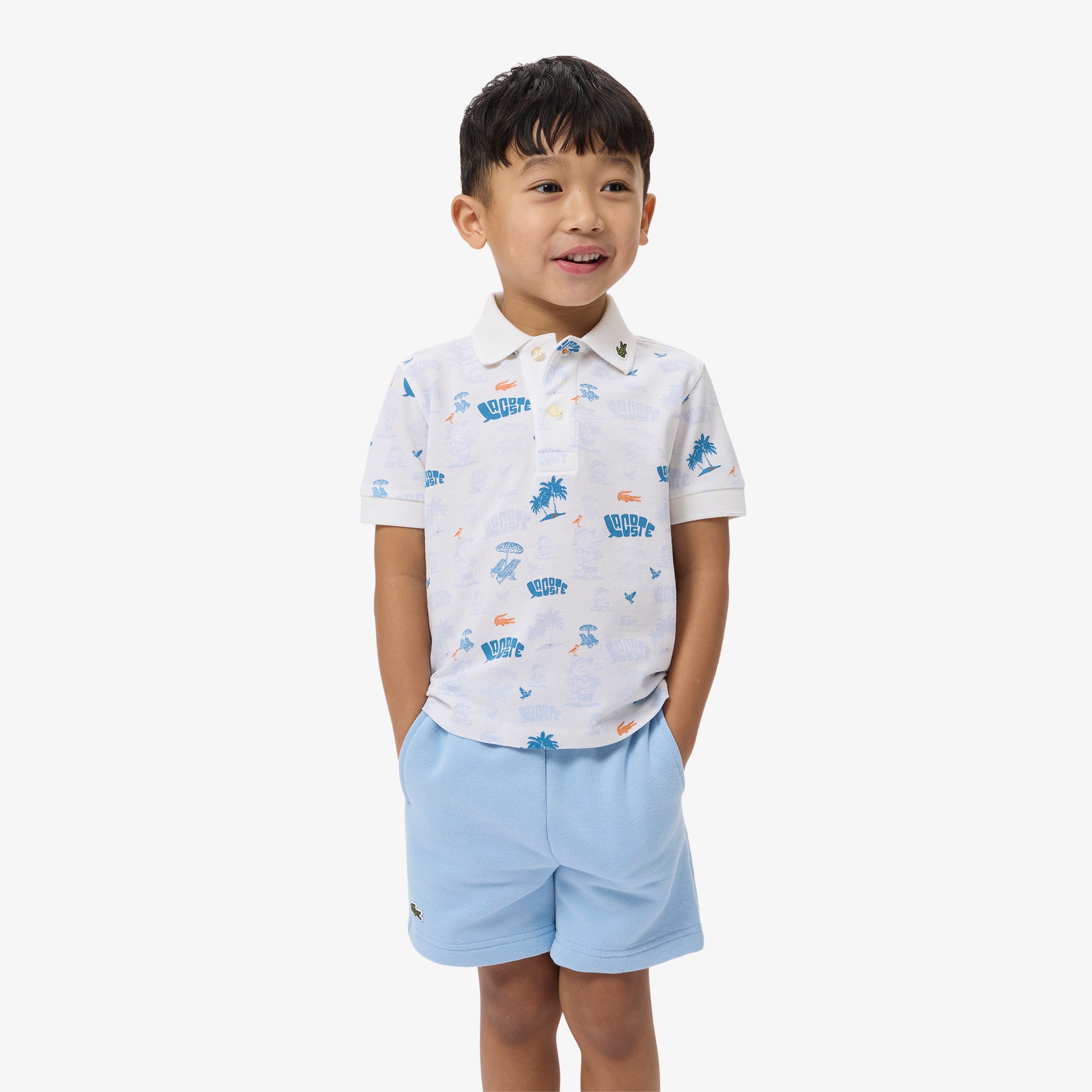 Lacoste Mini PiquÃ© Printed Polo Shirt
