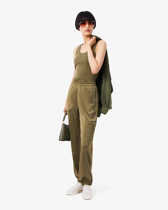 Women's Oversized Satin Sweatpants