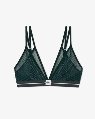 Brassi&egrave;re triangle mesh ray&eacute; velours