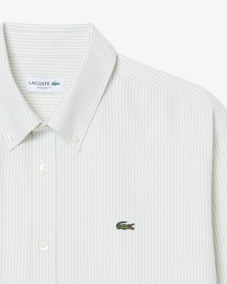 Camisa Oxford de Corte Regular de Rayas