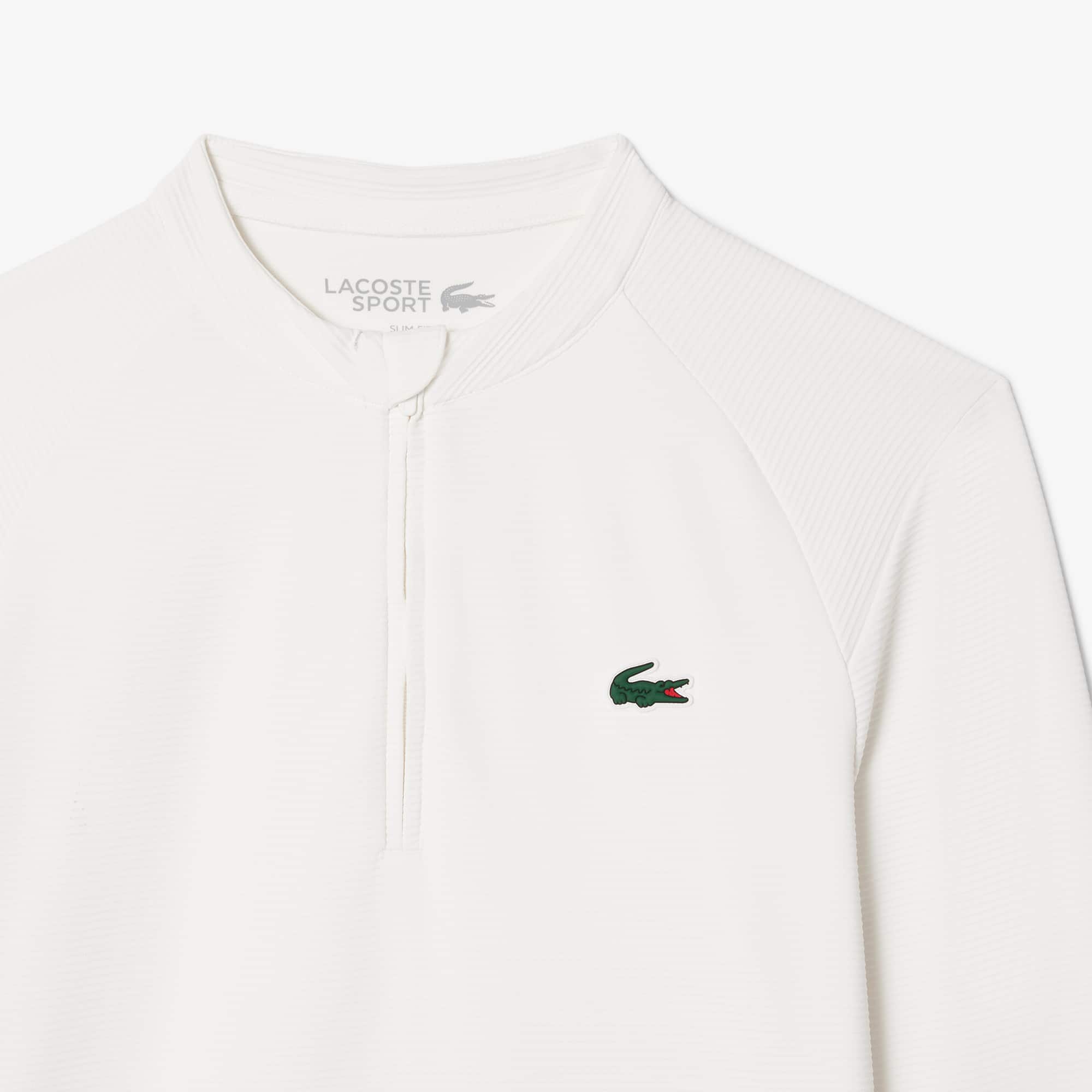 LACOSTE ホワイト パーカー 70V Women's Removable Sport Hoodie - Sweaters & Sweatshirts