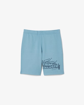 Shorts para hombre en felpa de algodón con estampado gráfico
