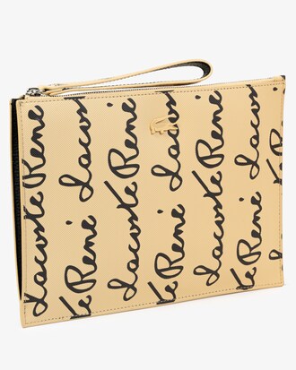 Clutch Anna de piqu&eacute; de grano 