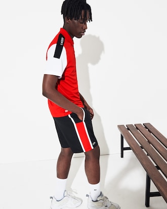 Men's Lightweight Colorblock Stripe Tennis Shorts