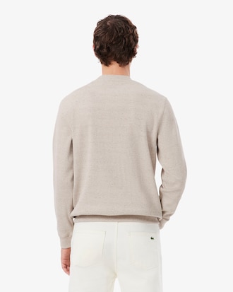 Ribbed Crew Neck Sweatshirt
