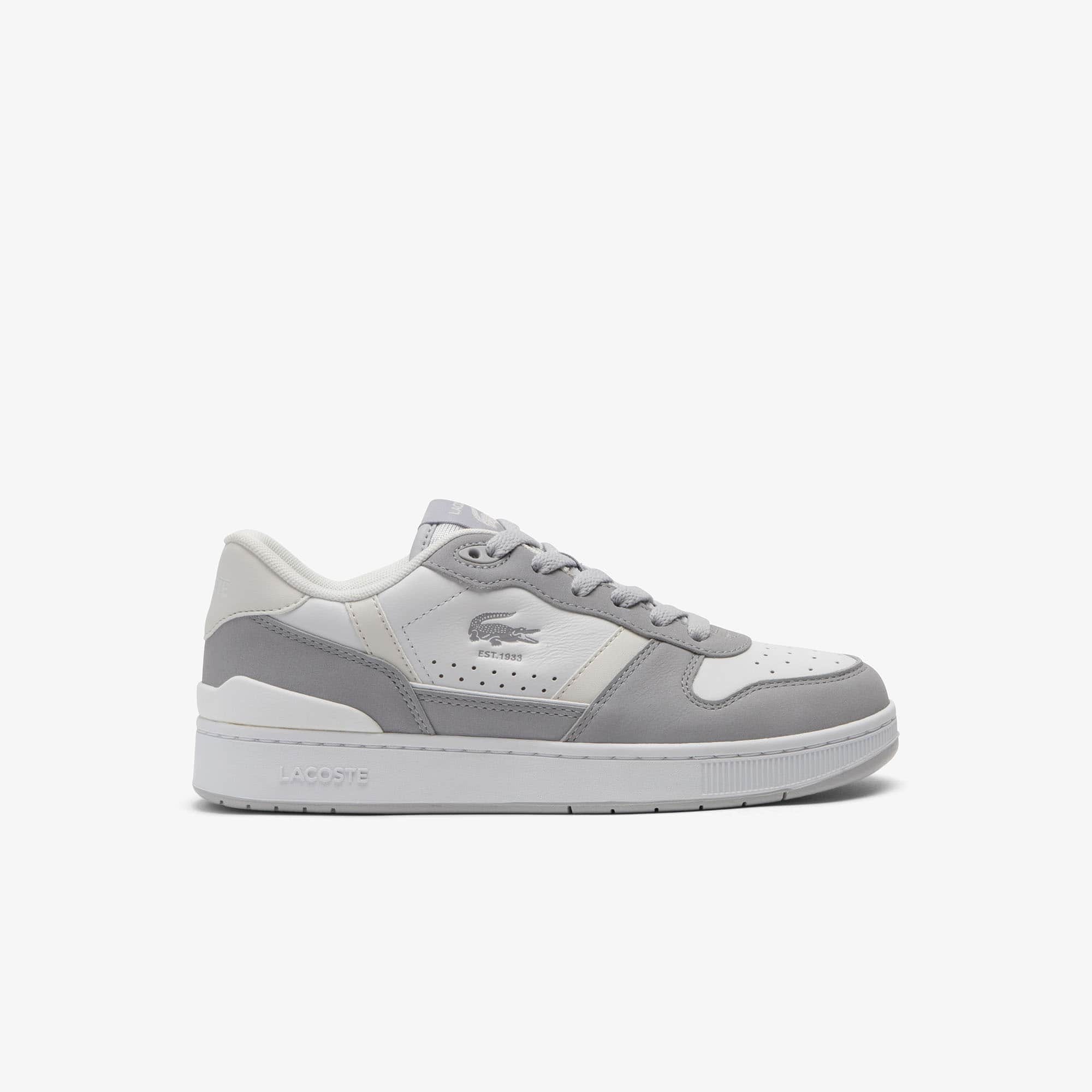 Lacoste Women's T-clip Set Leather Sneakers - 9 In White