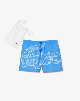 Men’s Crocodile Print Swim Trunks