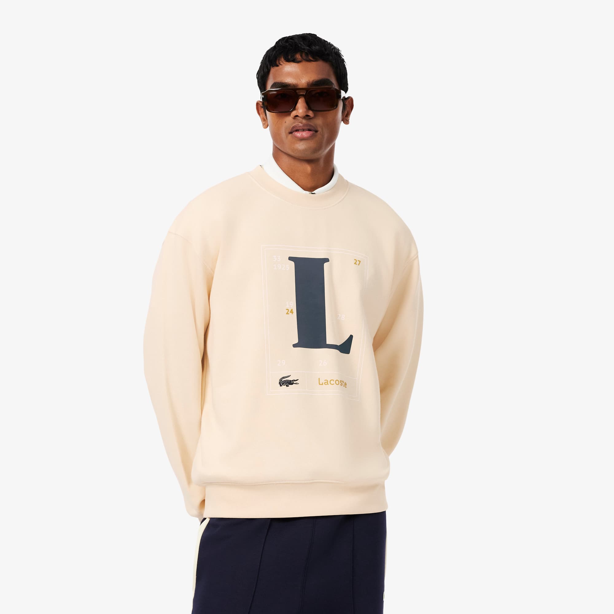 Graphic Print Fleece Sweatshirt