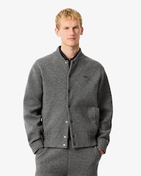 Chamarra Bomber De Jersey De Lana Merino