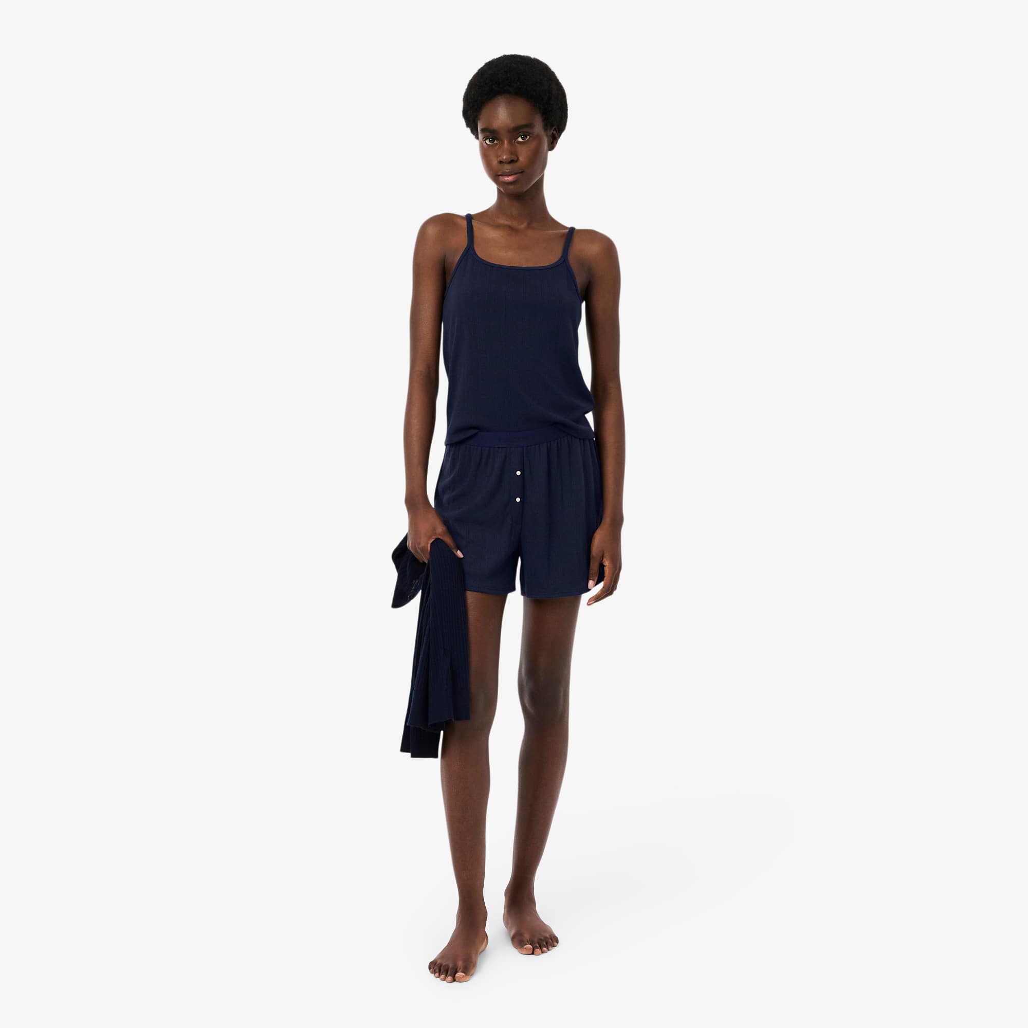 Lacoste Pointelle Pajama Set
