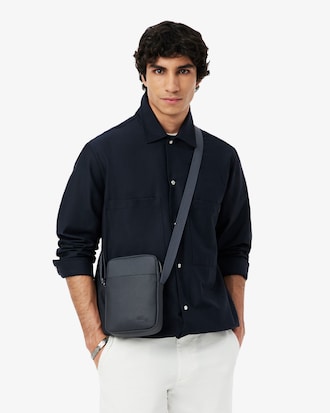 Sacoche homme classique &agrave; effet piqu&eacute; 