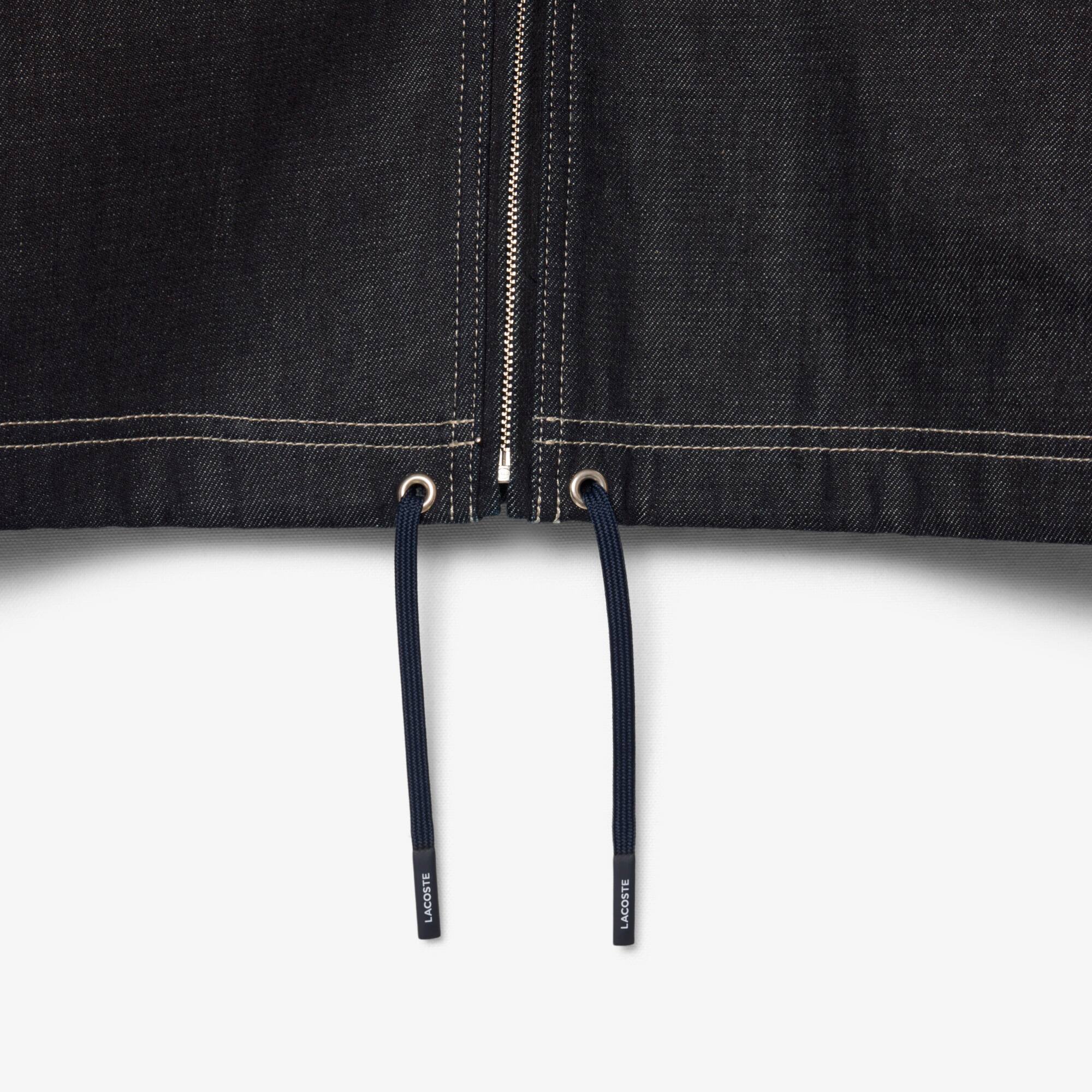 Oversized Zipped Denim Jacket